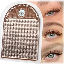 Brown Lash Clusters Manga Cluster Eyelash Extensions Dark Brown Eyelash Clusters