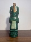 1970s green ceramic Kahlúa coffee liqueur decanter bottle used collectible — photo 2