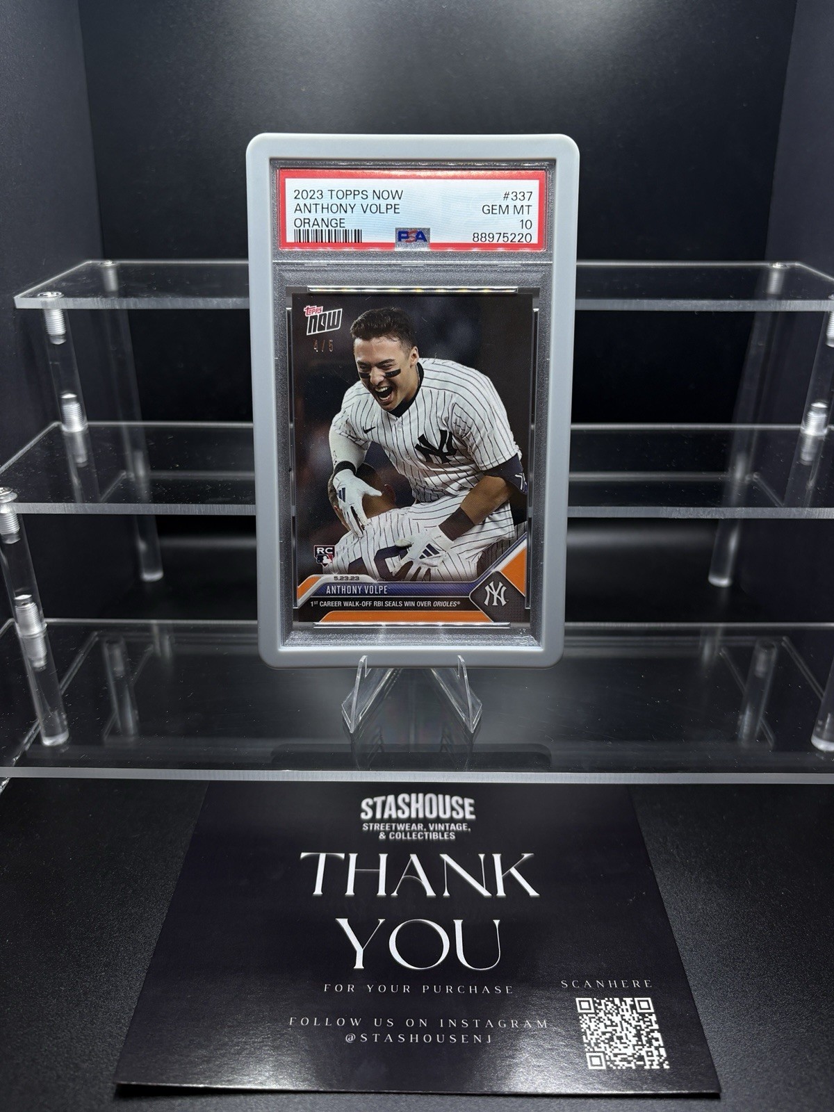 2023 Anthony Volpe Topps Now Orange /5 (RC) PSA 10 POP 2 ‼️ Yankees
