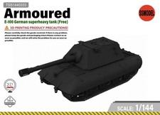 SSMODEL 1/144 E-100 German Superheavy Tank Resin Model Kit TSS1440333