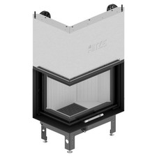 Kaminofen Hitze ALBERO AL11LG.H-D 11 kW Kaminofeneinsatz Links Ofen Holzofen Kam