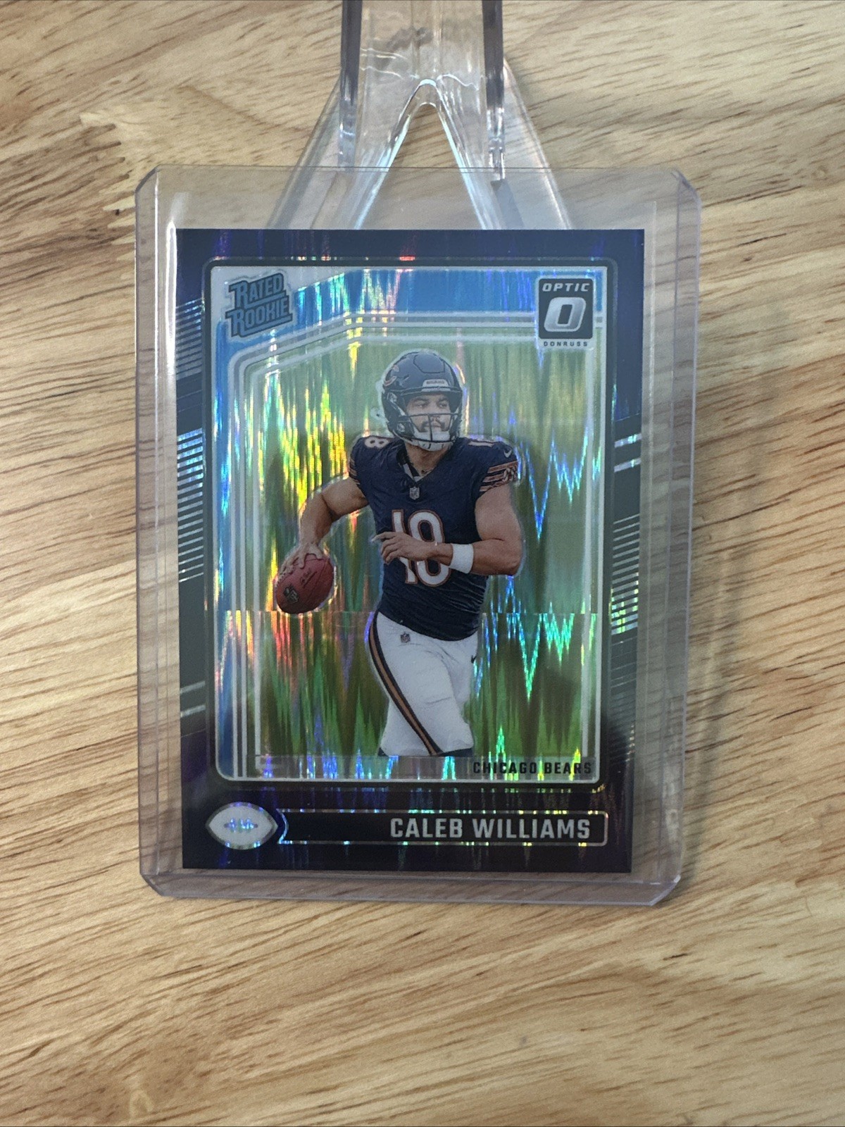 2024 Donruss Optic - Rated Rookie Caleb Williams #201 Purple Shock Prizm (RC) 