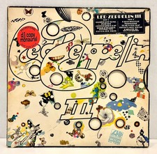 LED ZEPPELIN III WLP WHITE LABEL PROMO SD-7201 ATLANTIC 1970 DJ MONO STICKER LP