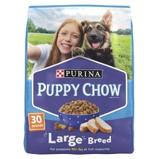 Purina Puppy Chow Dry Dog Food Large Breeds High Protein Growth W/ Chicken 30 lb 1.34 per pound
