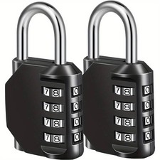 4,3,2,1 Pack Digit Combination Padlock Weatherproof Security School Gate Locks