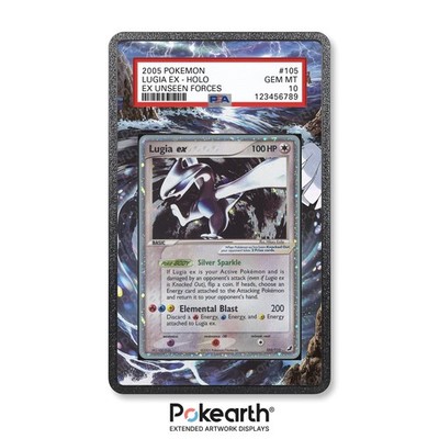 Lugia ex 105/115 - Case mit erweitertem Artwork für Grade Cards Case