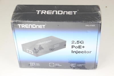 NEW SEALED TRENDnet 2.5G PoE+ Injector, TPE-215G Integrated Power Supply U47B