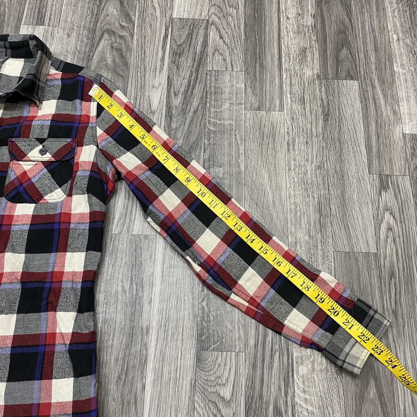 EDDIE BAUER Button Down Collared Multi Color Plai… - image 8