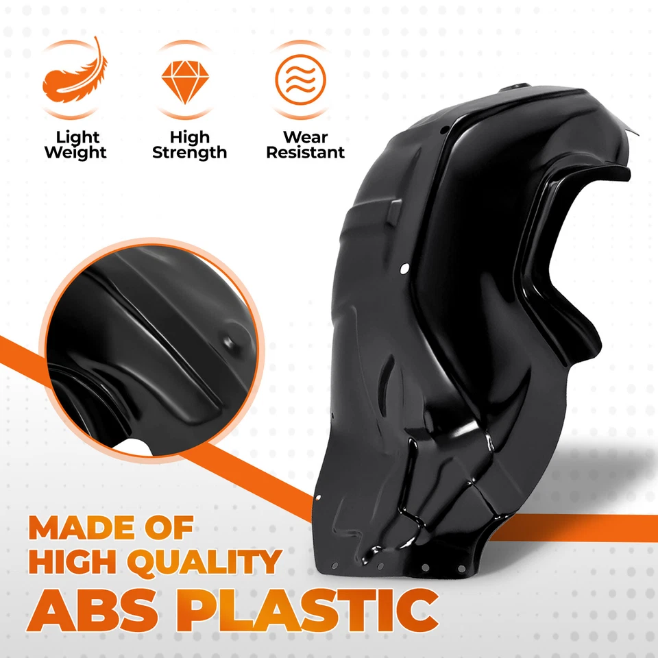 For Chevy Chevelle EL Camino Monte Carlo 1968-72 Inner Fender Plastic Right Side Foto 2 de 4