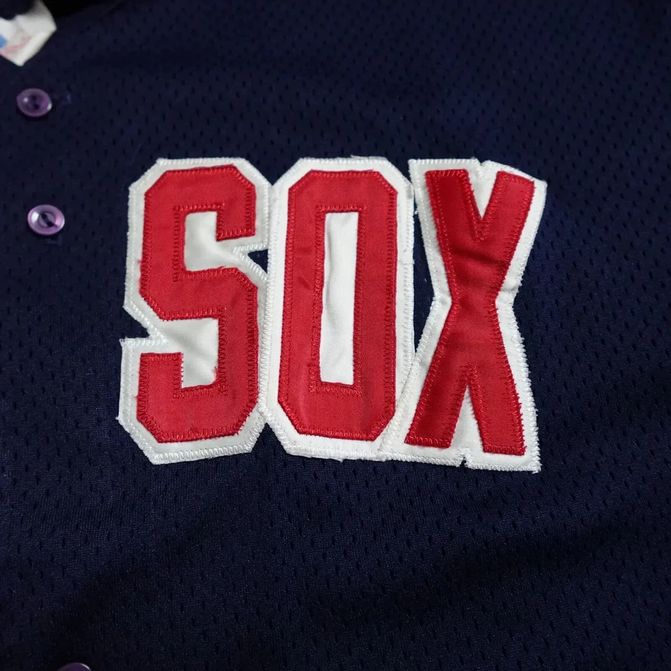 Vintage 1990s Boston Red Sox Majestic Jersey #5 Mens XL Blue Button Short Sleeve - Image 4 of 4