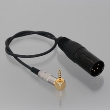 XLR 4Pin Male to 2.5mm 4-pole TRRS 90-Angle Plug Audio Balanced adapter Cable