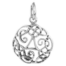 Keltischer Knoten Schmuck Anhänger 925 Silber