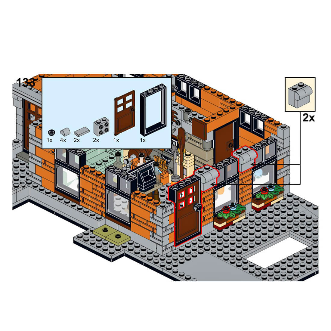 Modular Building Penthouse 818 Pieces MOC-84752 Building Blocks