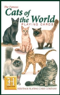 Cats Of The World Set Mit 52 Spielkarten + Joker