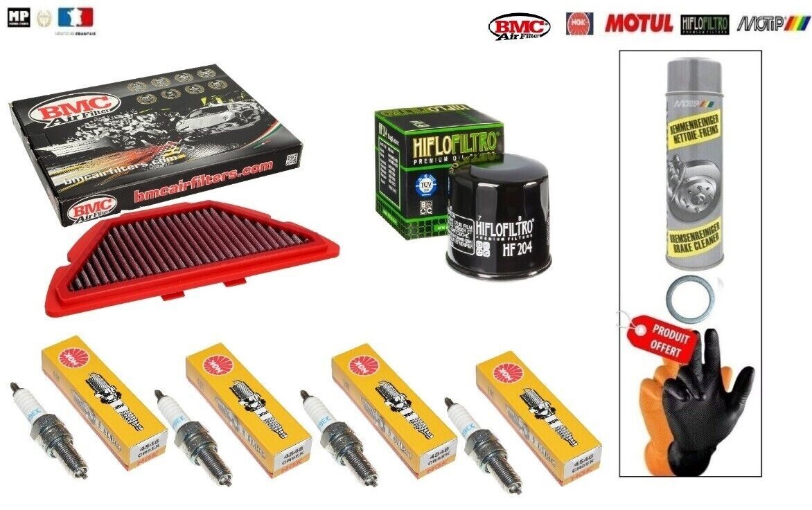 Kit entretien YAMAHA YZF-R1 1000 pour modèles 2007 et 2008 avec filtres et bougies