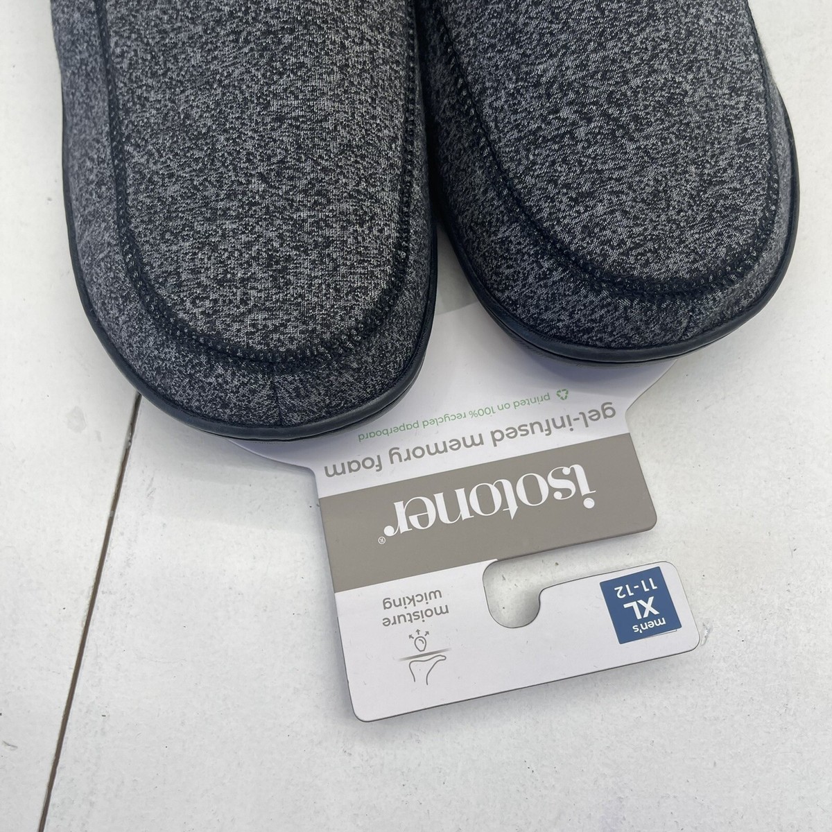 Isotoner Slippers Clogs Navy Blue Gel-Infused Memory Foam  display picture 1