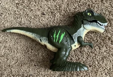 Robo Alive Attacking Dinosaur T Rex Zuru  Battery Powered Robotic Toy Green 