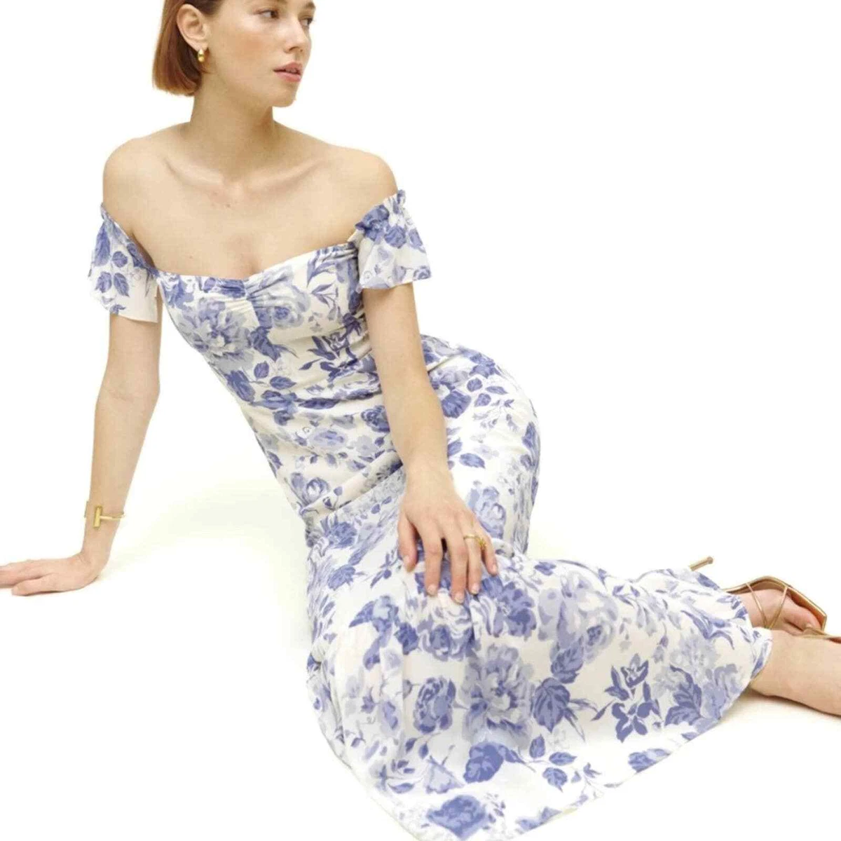 Butterfly midi cheap dress reformation