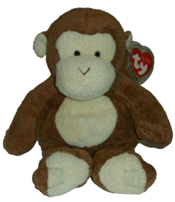 Ty Pluffies Plush - DANGLES the Monkey (2002 Version) Stuffed