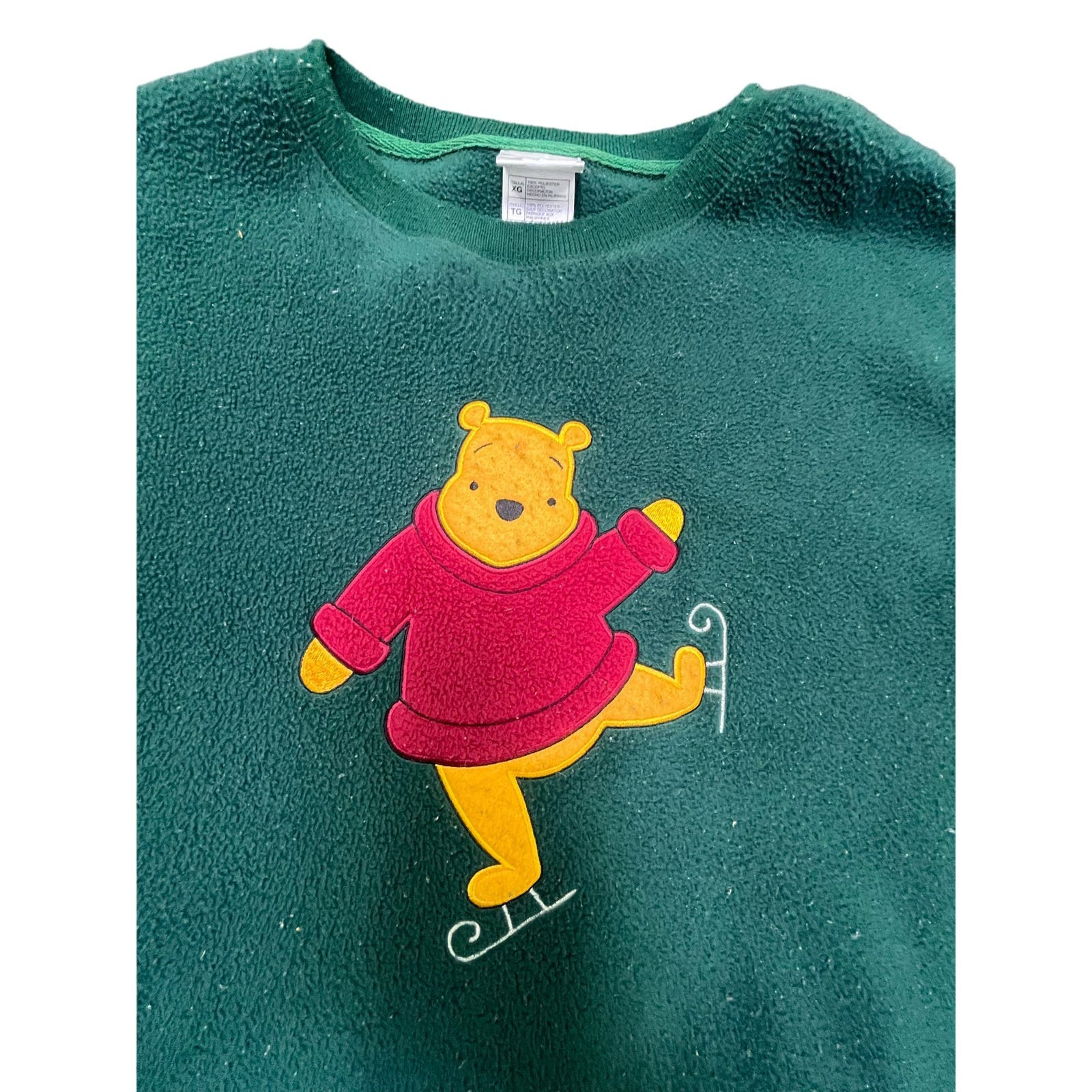 Vintage 90s Winnie The Pooh Christmas Sweater Sz … - image 3