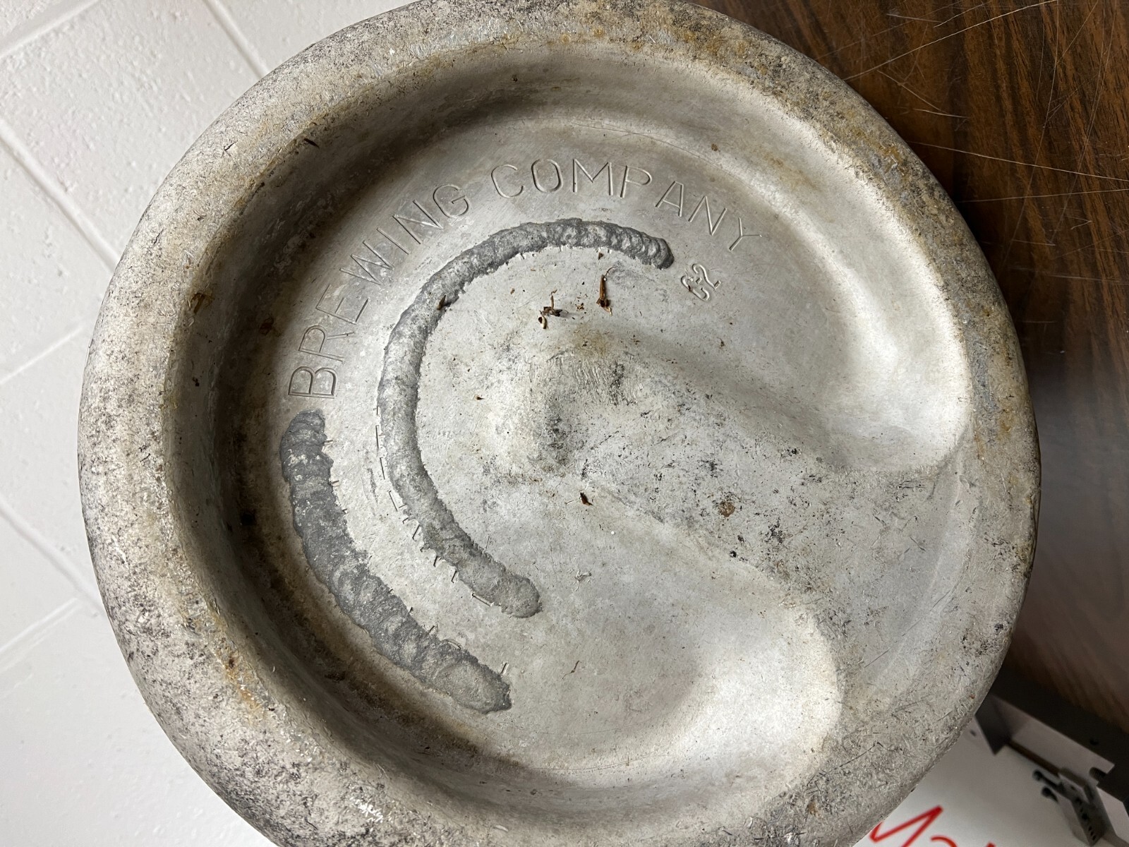 15.5 GALLON POTBELLY VINTAGE ANTIQUE BEER KEG FRED KOCH BREWERY DUNKIRK