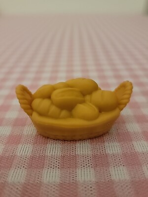 Bread in Basket Bakery Dollhouse Miniature Food Barbie Loving Family