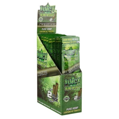 Juicy Jays Natural Wraps-Terps-25 Packs of 2-50 Total Wraps Full Box