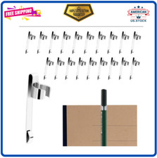 20 Pieces Metal Pen Clips Pencil Holder Clip Snap in Pencil Clips Slide on Pe...