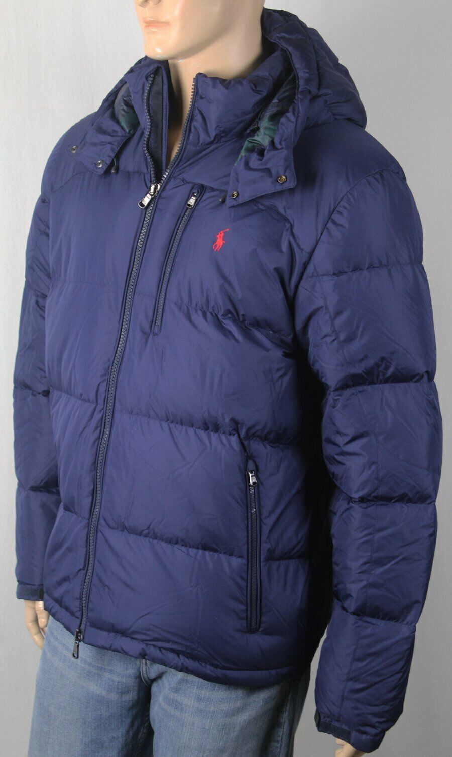 Polo Ralph Lauren Navy Blue Down Puffer Coat Ski NWT $298 | eBay