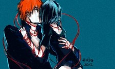 Anime ichiruki kuchiki rukia kurosaki ichigo Stitched Gaming Mat Desk