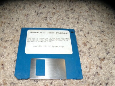 Graphics Hit Parade PC Program on 3.5'' disk