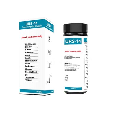 100 Strips Urine Test 14 Parameter For Home Screening Detects Leukocytes