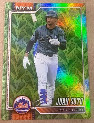 2026 Topps Series 2 Juan Soto Mets Green Foil Ice Cream #22/50  #533