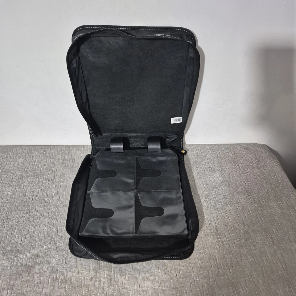 Case Logic CD DVD Carry Case Storage 216 Slots Large All Round Zip Black Green - Image 3 of 4