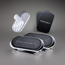 CARMOUNT   Magnetic F1 Car Dashboard Phone  Tablet Holder, Ultra 2-Pack Special