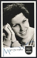 AK Musikerin Maria von Schmedes lächelnd in ...