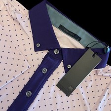 Greyson Golf Icon G Print Short Sleeve Polo Shirt Sunrise Size Large 118