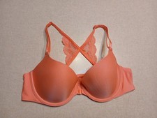 Victoria's Secret Bra 34B Demi Pink Lined Front Close Underwire