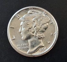 1930 Mercury Silver Dime Very CH BU UNCIRCULATED Winged Liberty FSB