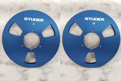 Ein Paar 10,5 '' Blau STUDER Tape Rolle Hochwertige Aluminium Take Up Rolle