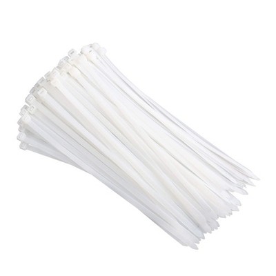 100 PCS 16 Inch White Cable Zip Ties Heavy Duty Self-Locking Nylon Wire Wrap