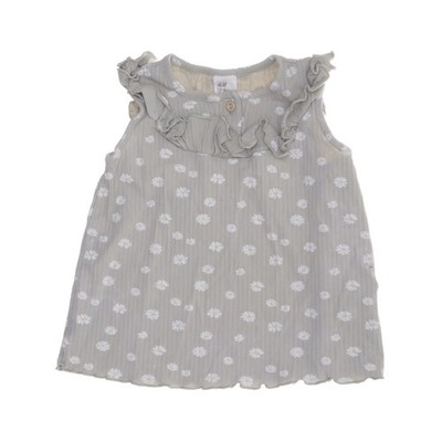 H&M, Kleid, Größe: 86, Grün/Mehrfarbig, Baumwolle/Elasthan, Blumen #IXS