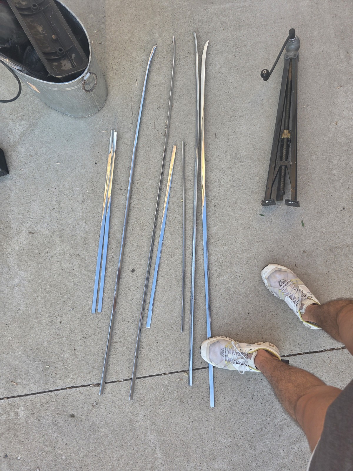 65 - 80 ROLLS ROYCE SILVER SHADOW ALL CHROME DOOR TRIM MOLDINGS