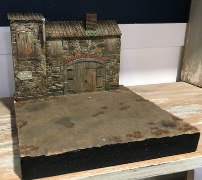 1/35 Built European City Village German Aachen House Building Diorama Base Model