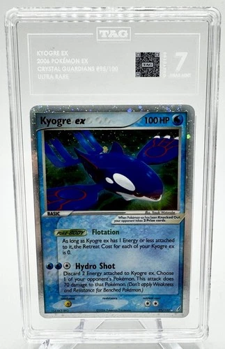2006 POKEMON EX CRYSTAL GUARDIANS #95 KYOGRE EX-HOLO TAG 7