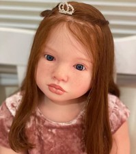 40in Unfinished Kits Reborn Doll Realistic Toddler Rooted Hair Handmade Toy Gift