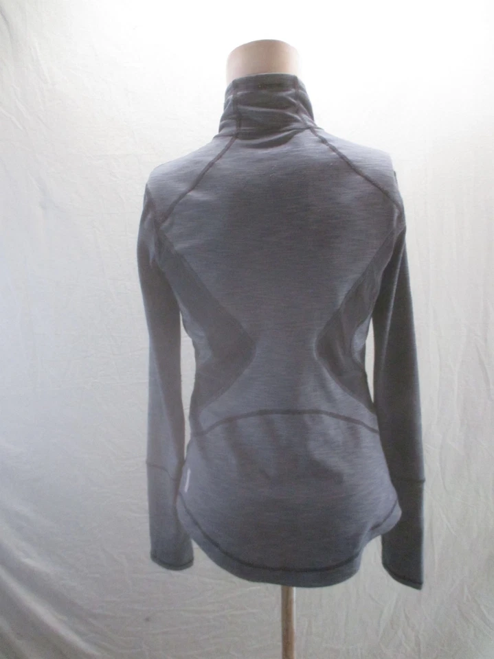 ZELLA Size S Womens Gray Full Zip Stand Collar Pocket Running Track Jacket 543 - Image 4 of 4