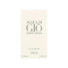 Aqua Di Gio By Giorgio Armani Men's Cologne EDT Spray 3.4 Oz New And Sealed  