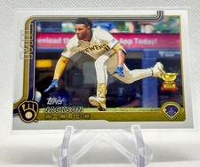 2025 Topps Series 2 Jackson Chourio All-Star Rookie Gold Cup #376 - Brewers