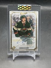 CONNOR DEWAR Wild 2021-22 Upper Deck Clear Cut Champs AUTO C-CD